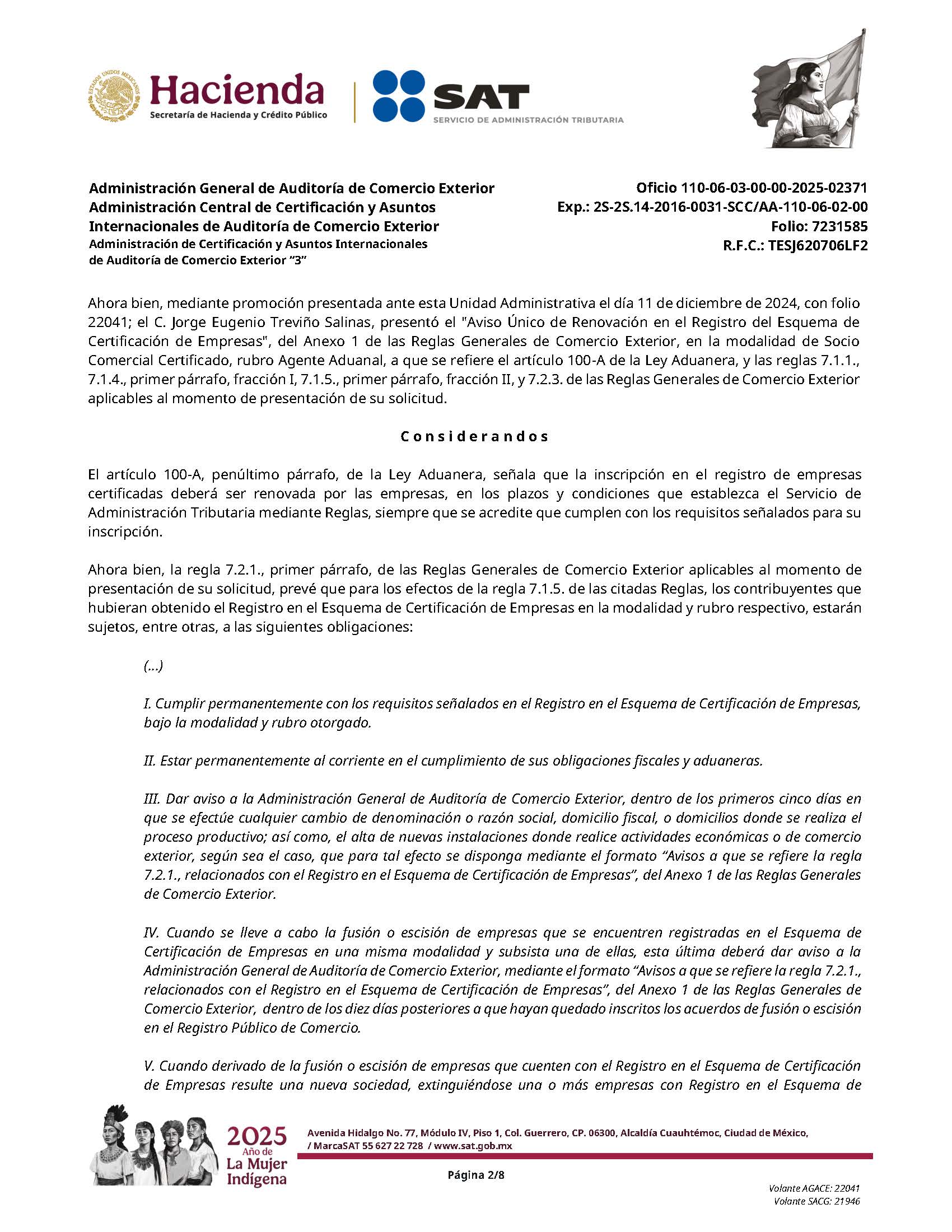Certificación OEA-SCC » Universal Servicios Logísticos Integrales